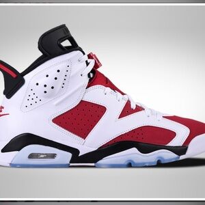 Nike Air Jordon 6 Retro carmine men’s sneakers size 13 preowned